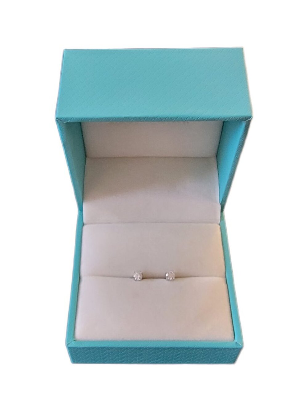 0.25 CTTW Lab Grown Diamond Stud Earrings Sterling Silver D-E VVS-VS NWT - Picture 4 of 7